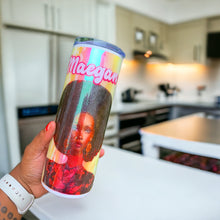 Load image into Gallery viewer, Customizable Black Barbie Tumbler - Add Your Name or Keep It Simple - 12 oz &amp; 20 oz
