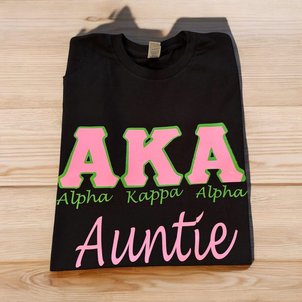 Stylish Alpha Kappa Alpha Sorority Inc Auntie T-Shirt - Unisex Fit