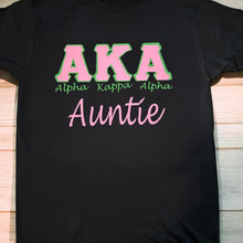 Load image into Gallery viewer, Stylish Alpha Kappa Alpha Sorority Inc Auntie T-Shirt - Unisex Fit
