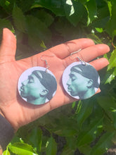 Load image into Gallery viewer, Tupac-Inspired Handmade Wooden Earrings | Epoxy Coated for Durability
