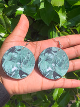 Load image into Gallery viewer, Handmade Bob Marley Wooden Earrings with Durable Epoxy Finish
