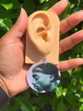 Load image into Gallery viewer, Tupac-Inspired Handmade Wooden Earrings | Epoxy Coated for Durability
