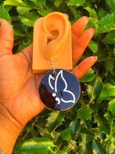 Load image into Gallery viewer, Semicolon Butterfly Wooden Earrings - Handmade Inspirational Jewelry

