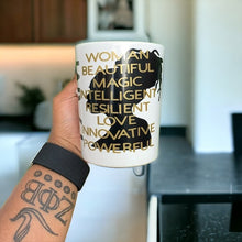 Load image into Gallery viewer, Empowering Woman Coffee Mug - Durable Vinyl Design, Gift for Any Occasion
