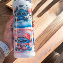 Load image into Gallery viewer, Handcrafted Stitch Inspired Tumbler Cup with Glitter Epoxy - Perfect Gift Idea
