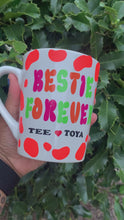 Load and play video in Gallery viewer, Customizable Bestie Forever Mug - 14.5 oz Capacity, Perfect for Personalized Gift
