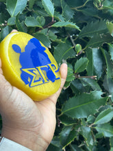 Load image into Gallery viewer, Handcrafted Sigma Gamma Rho Sorority Inc. Resin Coasters
